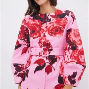 Tuckernuck Pink and Red Floral Tunic Top